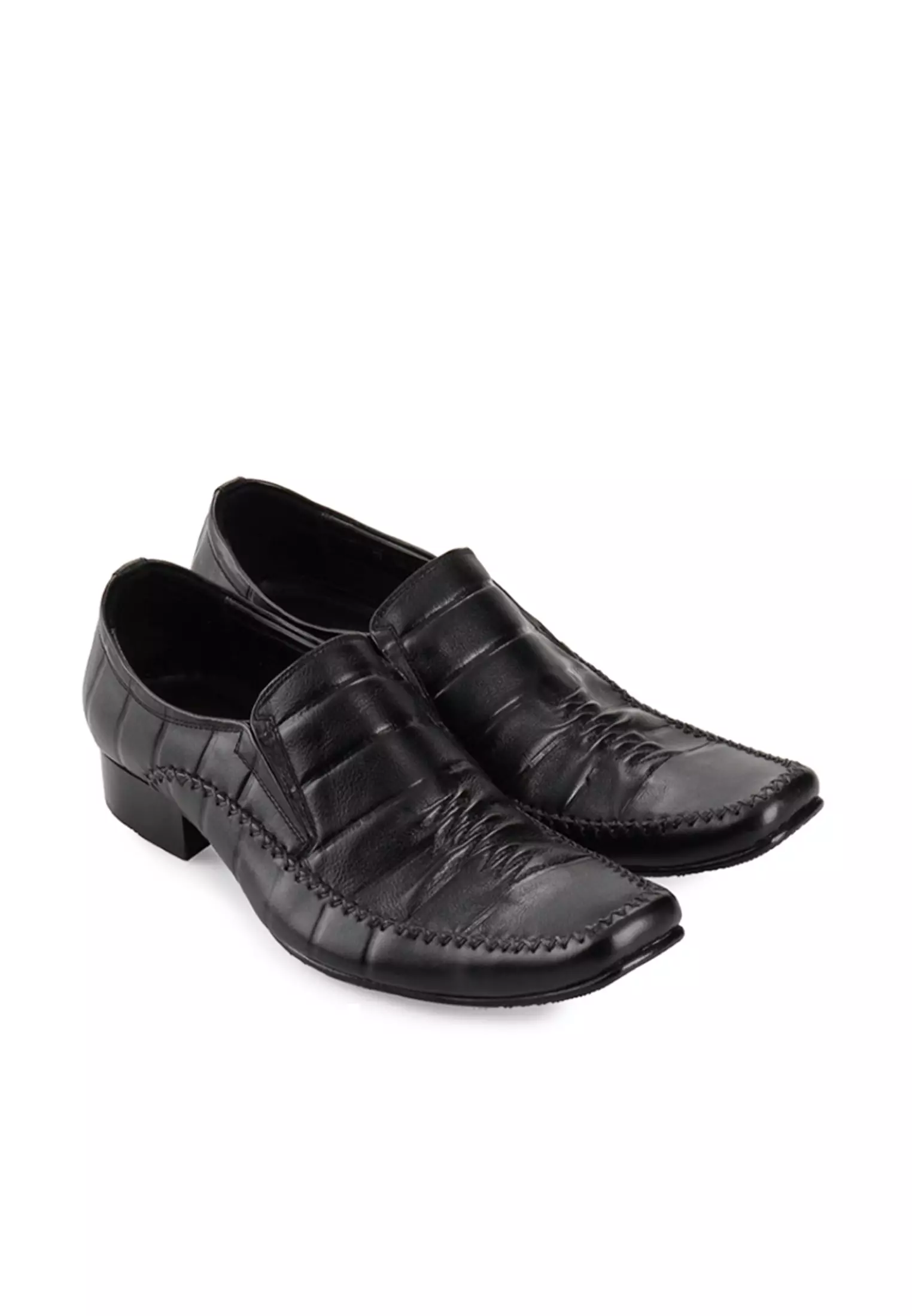 Hawthorn Sepatu Formal Pantofel Kantor Pria Kulit Asli