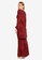 Zuco Fashion red Midi Kurung With Hi-Low Top 28D86AA996EDA8GS_2