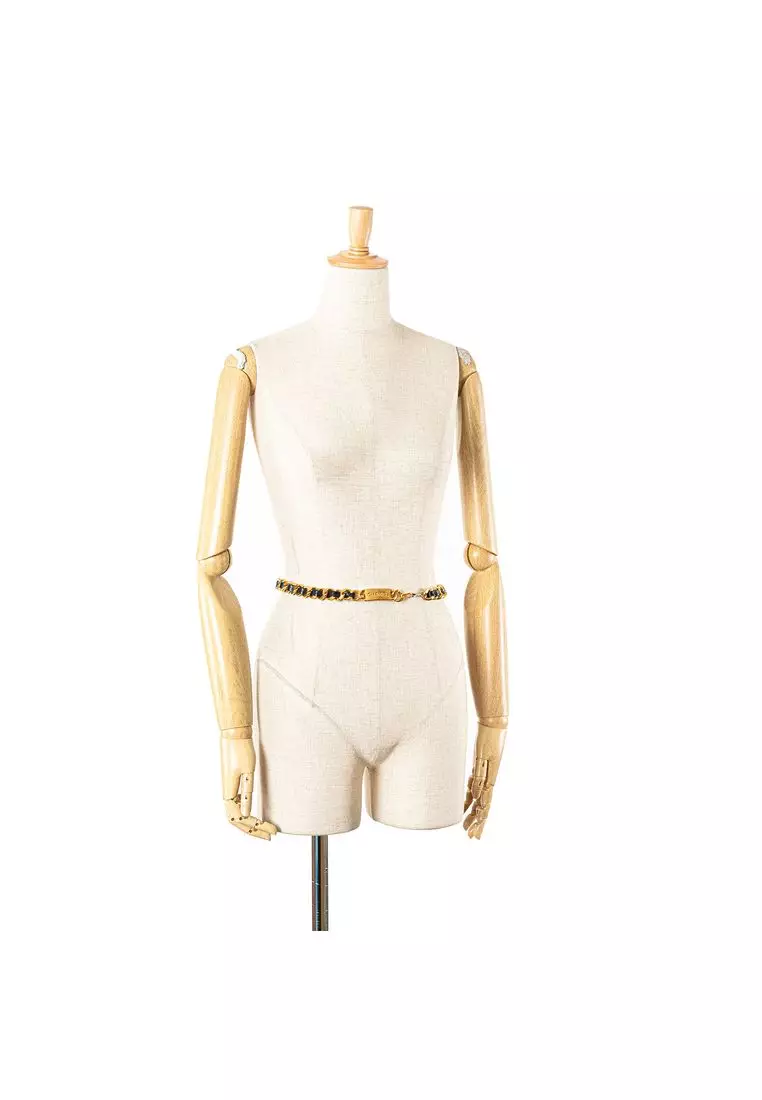 Buy Chanel Pre-Loved Chanel Gold Plated Medallion Leather  display picture 3
