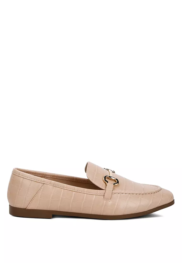 Discount on London Rag  shoes - SKU: Camel Horsebit Embellished Loafers