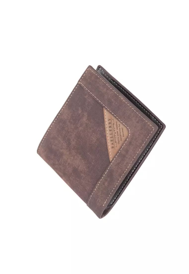 Dompet Lipat Pria PU Leather Tampilan Kulit Matte Quality Premium ORIGINAL