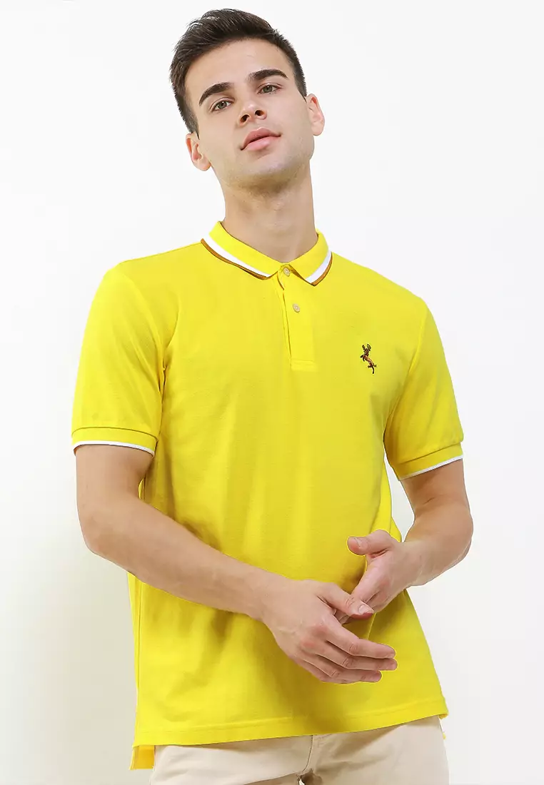 Giordano yellow polo shirt sale