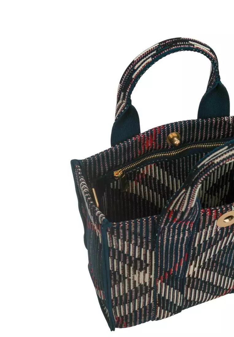 Mini Check Knitted Crossbody Bag/tote Bag