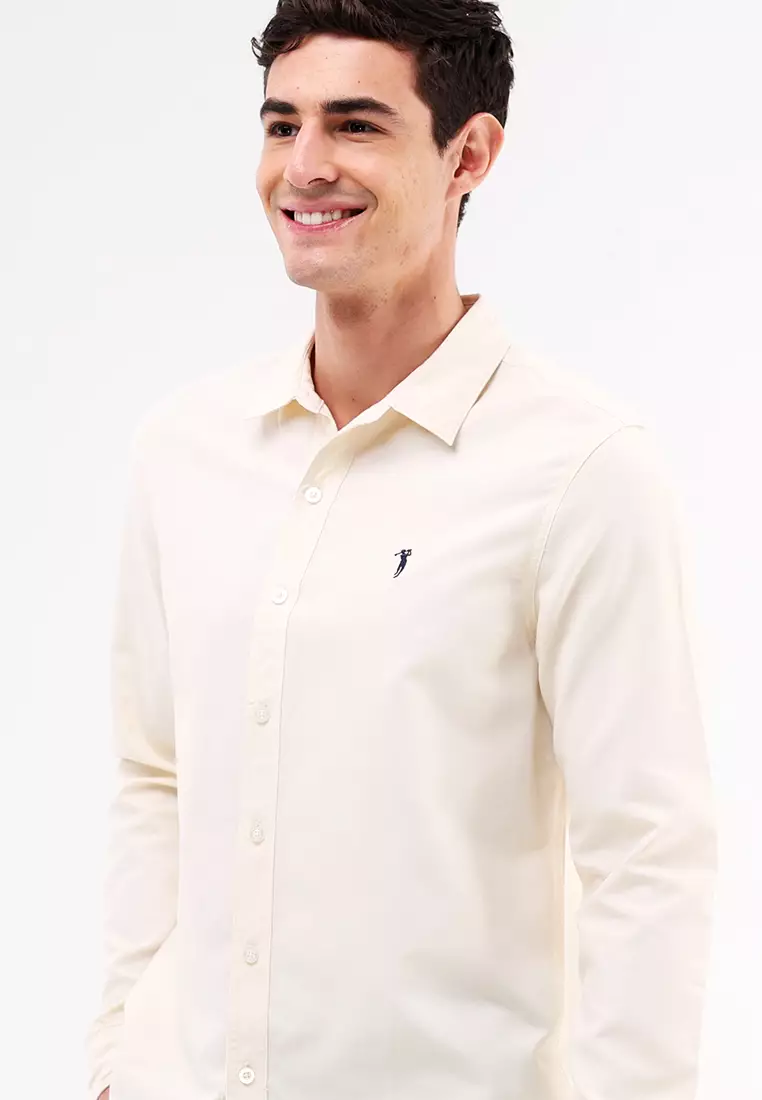 Woven Polo Long Sleeve