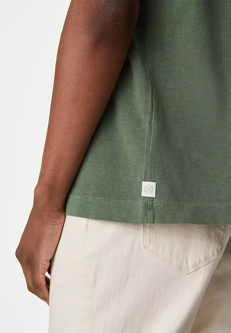 Pure Cotton Crew Neck T-Shirt