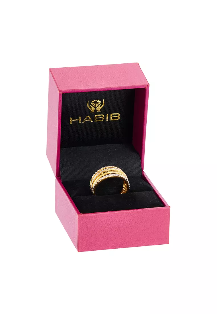 HABIB 916/22K Yellow and White Gold Ring 6200195YW