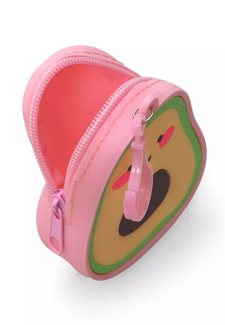 Chloe Dompet Jelly Anak Unisex Coin Purse Uniqe Design Material Silicone ORIGINAL - Baby Pink