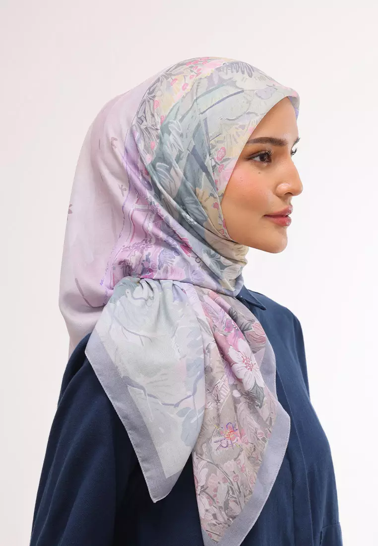 Ria Miranda Grayish Blue Asha Scarf