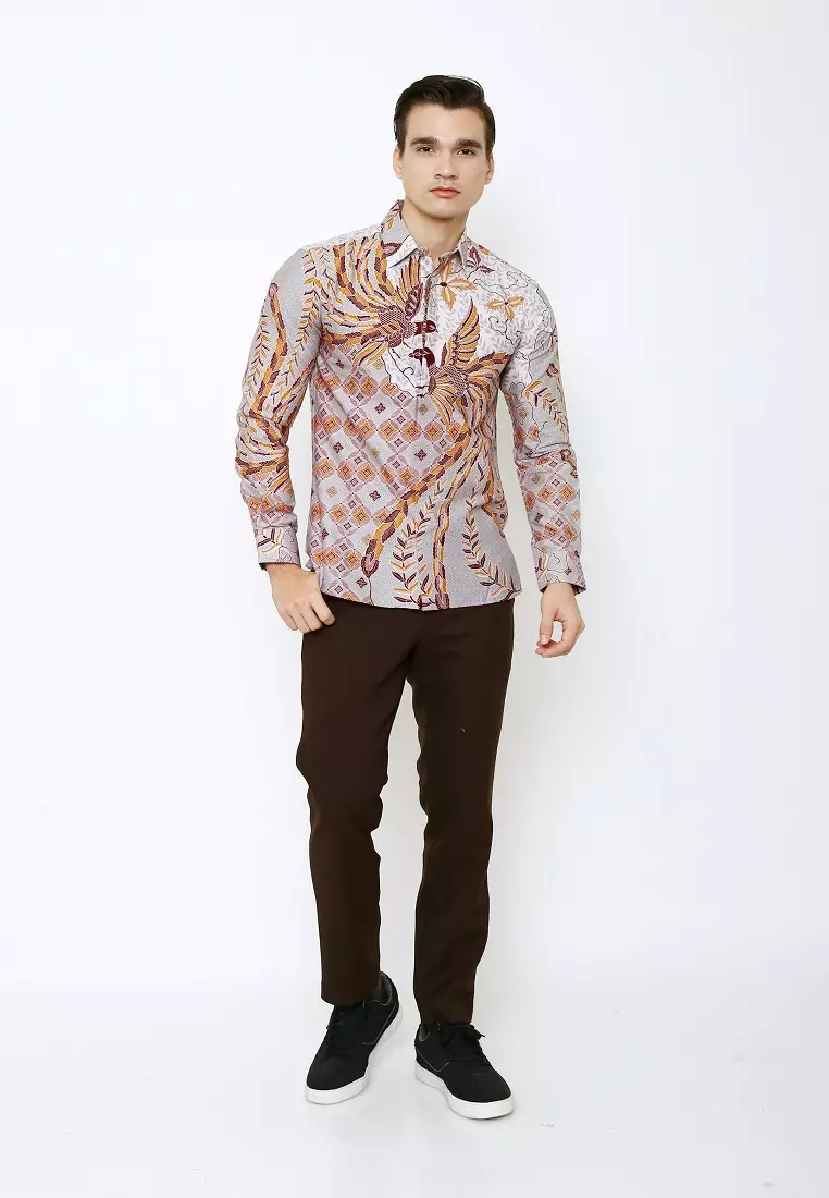 Jual Jayashree Batik Slimfit Kalingga Kemeja Batik Pria Lengan Panjang ...