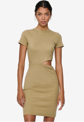 Buy Only Nessa Life Short Sleeve Side Cut Dress 2021 Online Zalora Singapore