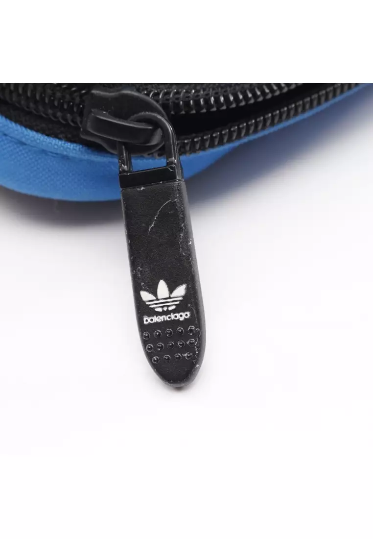 Pre-Loved BALENCIAGA BALENCIAGA × adidas Shoulder bag canvas black blue