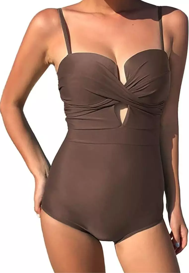 Sunbreeze Bikini Swimsuit Baju Renang Wanita One Piece Sexy Cross