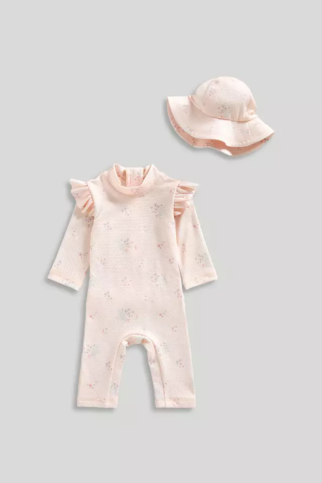 Jual Mothercare Mothercare Sunsafe UPF50+ Rash Suit and Hat Set