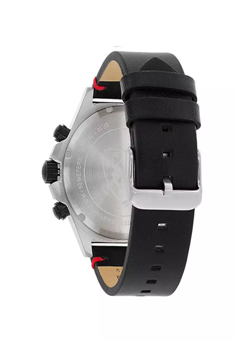 Pilota Red Dial Black Rubber Strap