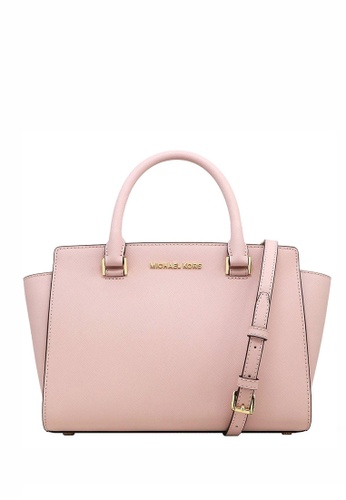 Buy Michael Kors Michael Kors Selma Medium Saffiano Leather Satchel Blossom 2021 Online Zalora Singapore