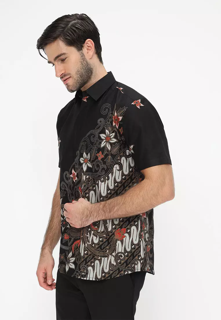 My Aksa batik Pria Kemeja Pendek Faith Fin
