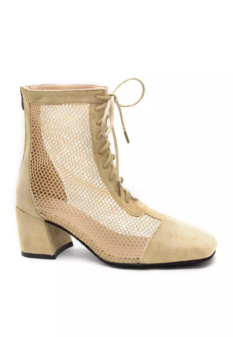 Discount on Twenty Eight Shoes  shoes - SKU: Sexy Mesh Mid Boots VB386