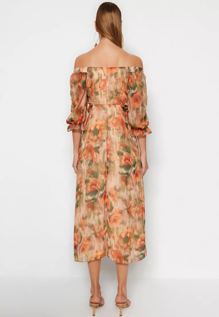 Ruffles Patterned Dress