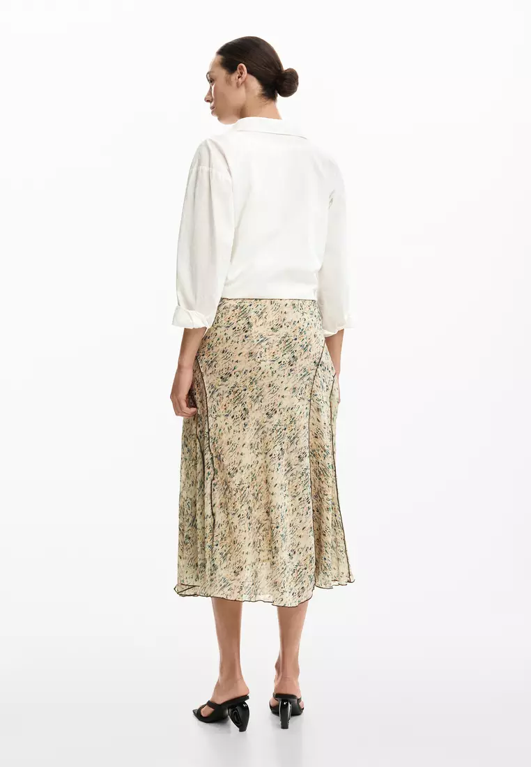Wild midi skirt