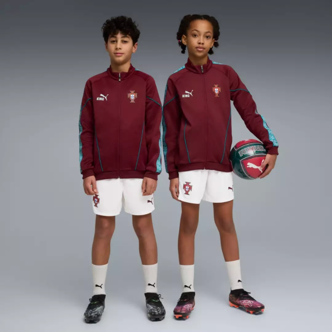 PUMA Portugal FPF KING Anthem Jacket Jr 78483524 - Jaket Anak (Merah)