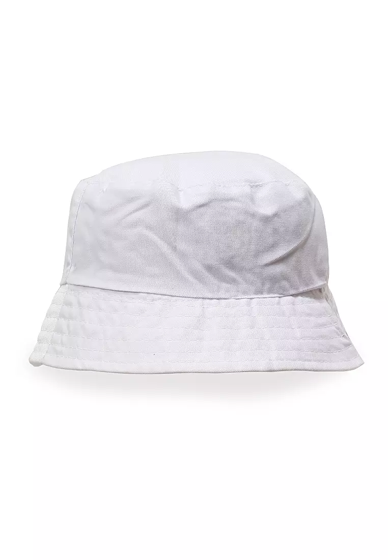 Zorke Bucket Hat Pria Casual Stylish Motive All Night Comfortable Material Drill ORIGINAL - White