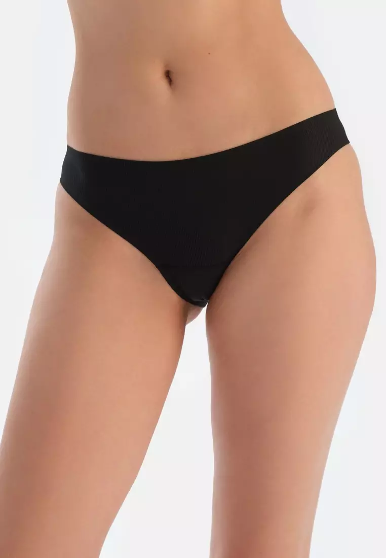 2-Pack Black Basic Brazilian, Underwear for Women