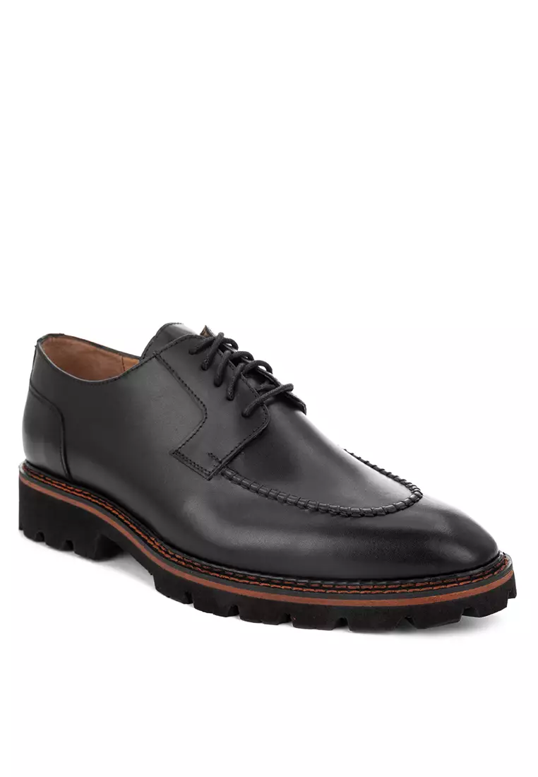 Discount on Bristol Shoes  shoes - SKU: Skylator Alexander Black Derby Elevator Shoes