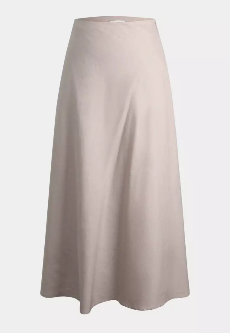 Kade Linen Blend Midi Skirt
