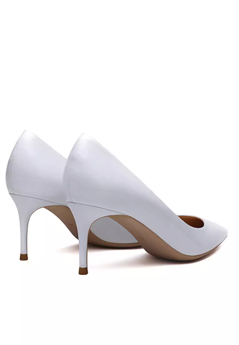 6CM Faux Patent Pointed High Heel Shoes HZL160