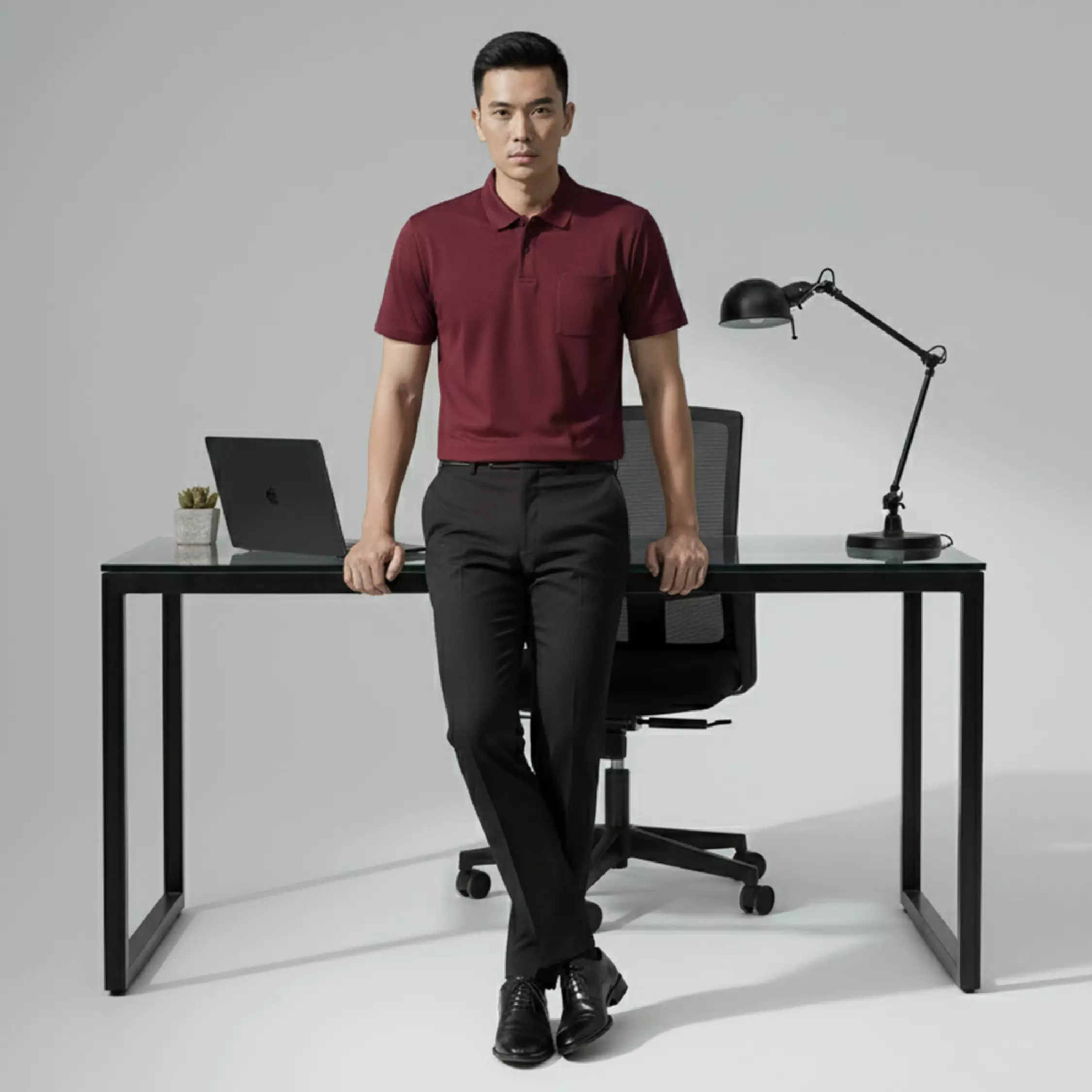 Kale PARKER MAROON / Polo Shirt Reguler Fit / Kaos Polo Pria / Kaos Pria / Kaos Kerah