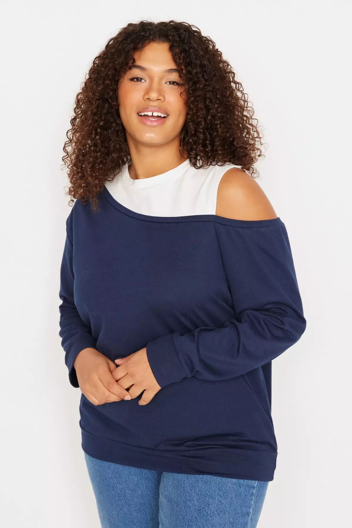 Plus size crew neck sweatshirts cheap