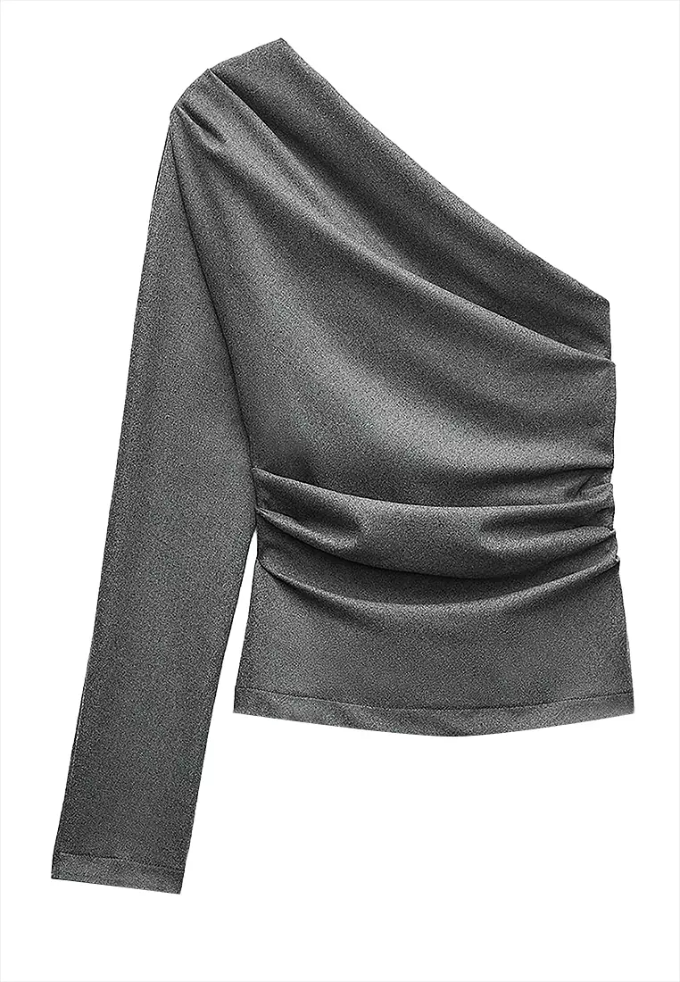 FX FR CT 14 ZARA 新品未使用 ZARA WOMAN NEW OVERSIZED SATIN EFFECT BLAZER KAIA X ZARA