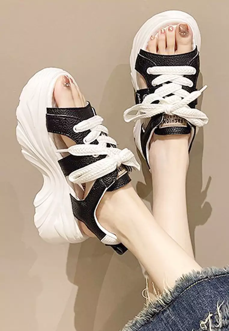 Buy Twenty Eight Shoes VANSA Fashionable Lace-Up Platform Casual - Main Image