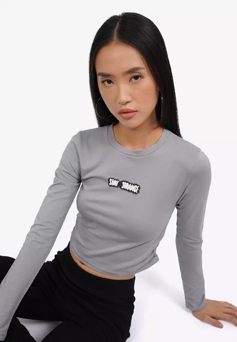 Long Sleeve Top with Side Ruched