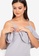 ZALORA WORK grey Nursing Cold Shoulder Top BD3ECAAB578A71GS_2