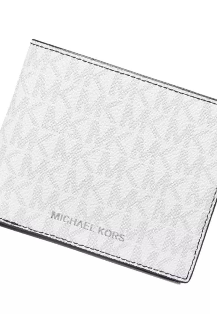 Micheal kors white best sale wallet