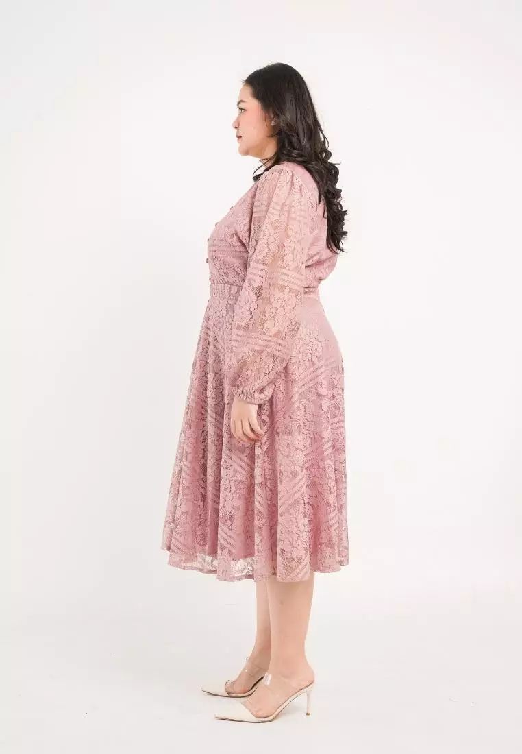Plus Size Party Dress Hye Ji Vol 3 Dusty