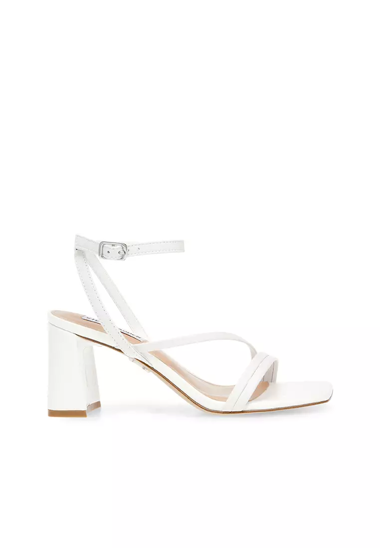 Buy Steve Madden Lelani Heeled Sandals White 2024 Online ZALORA