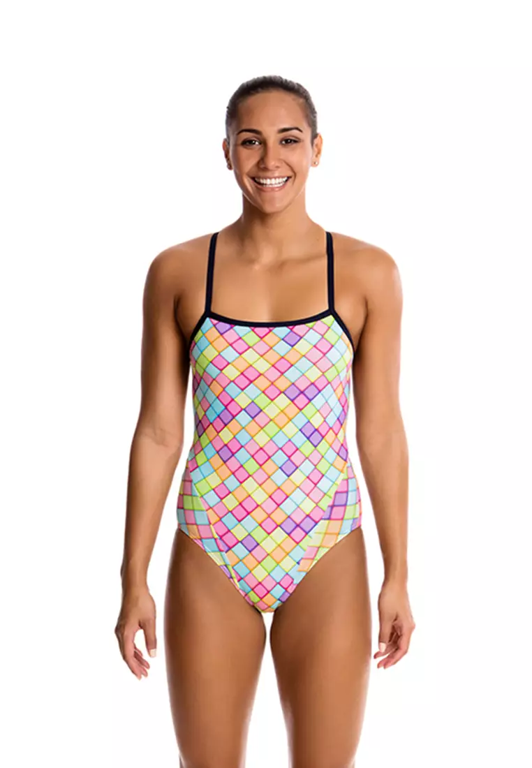 Buy FUNKITA Powder Puff Ladies Cross Back OnePiece 2024 Online