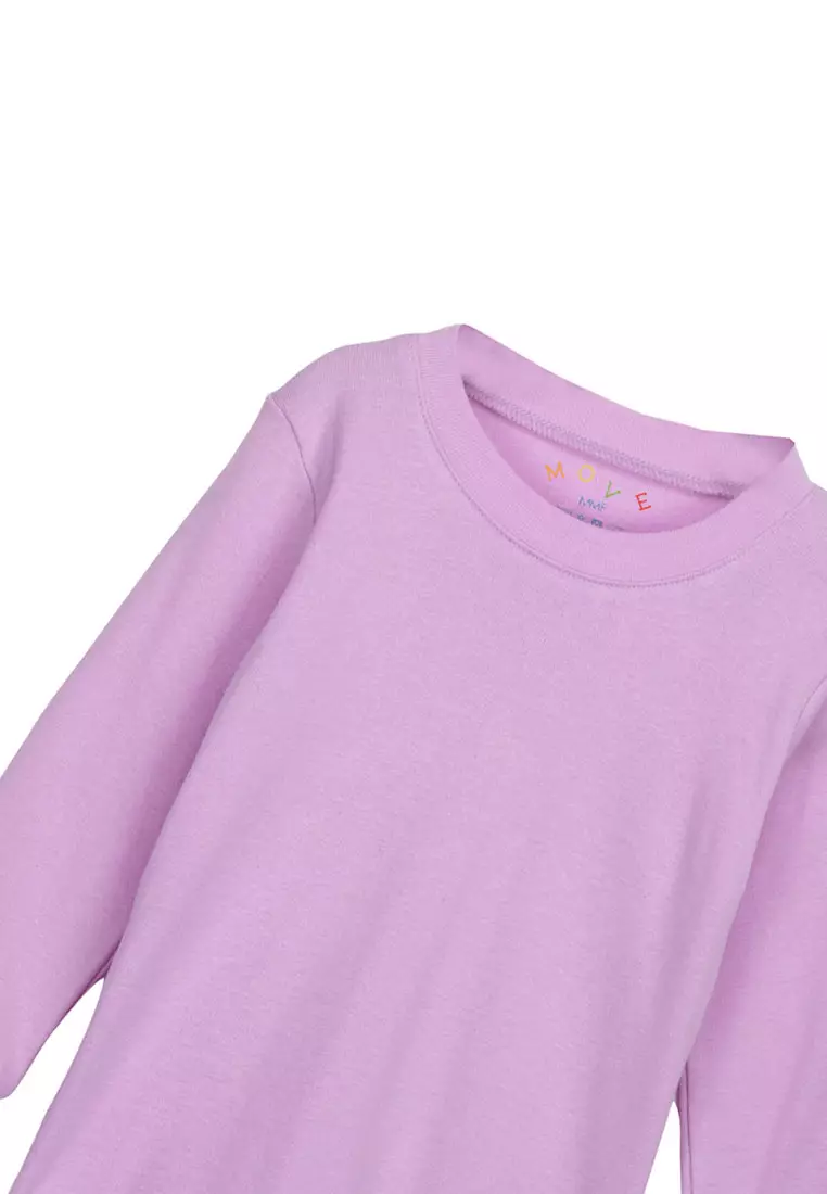 Move Two-Piece Long Sleeves Pajama Set For Girls