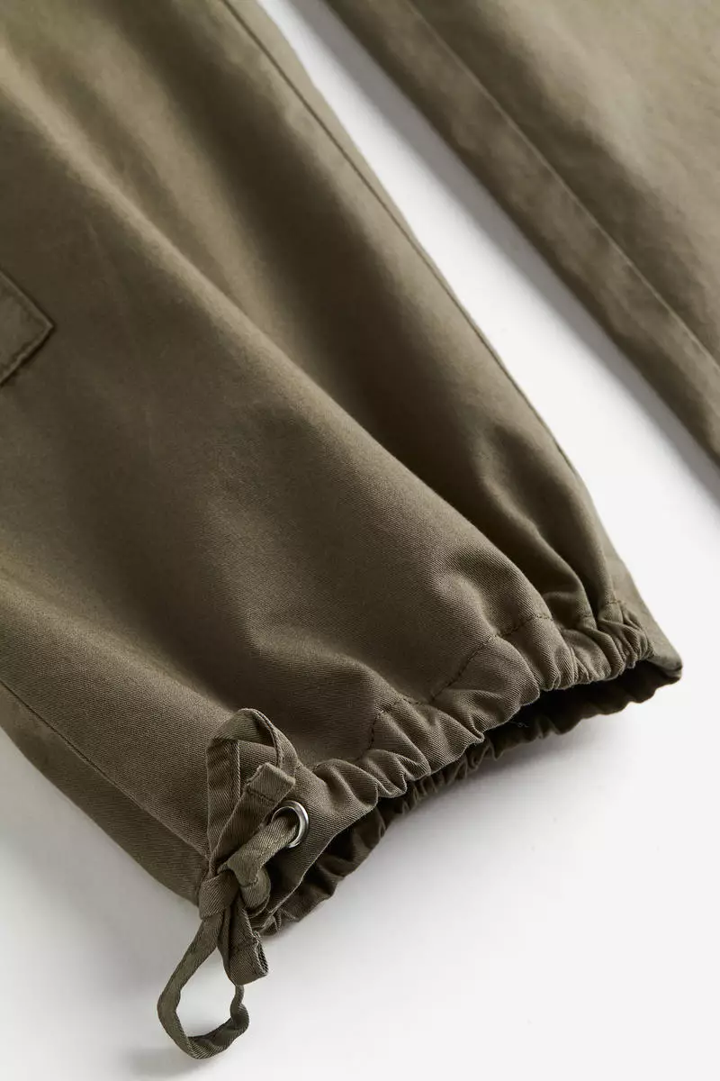 Twill cargo trousers