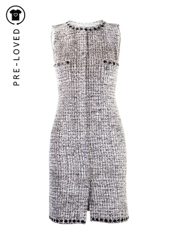 Chanel tweed dress price clearance