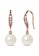 Krystal Couture gold KRYSTAL COUTURE Chivalry Pearl Drop Earrings Embellished with Swarovski® Crystal Pearls-Rose Gold/Pearl White E8FCCACDF90645GS_1