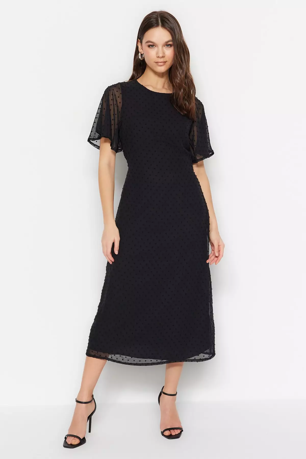 A-Line Dotted Dress
