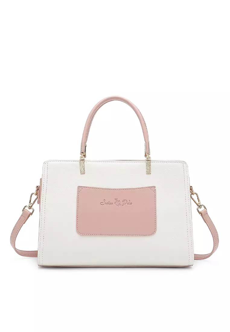 Top Handle Bag / Sling Bag / Crossbody Bag - White
