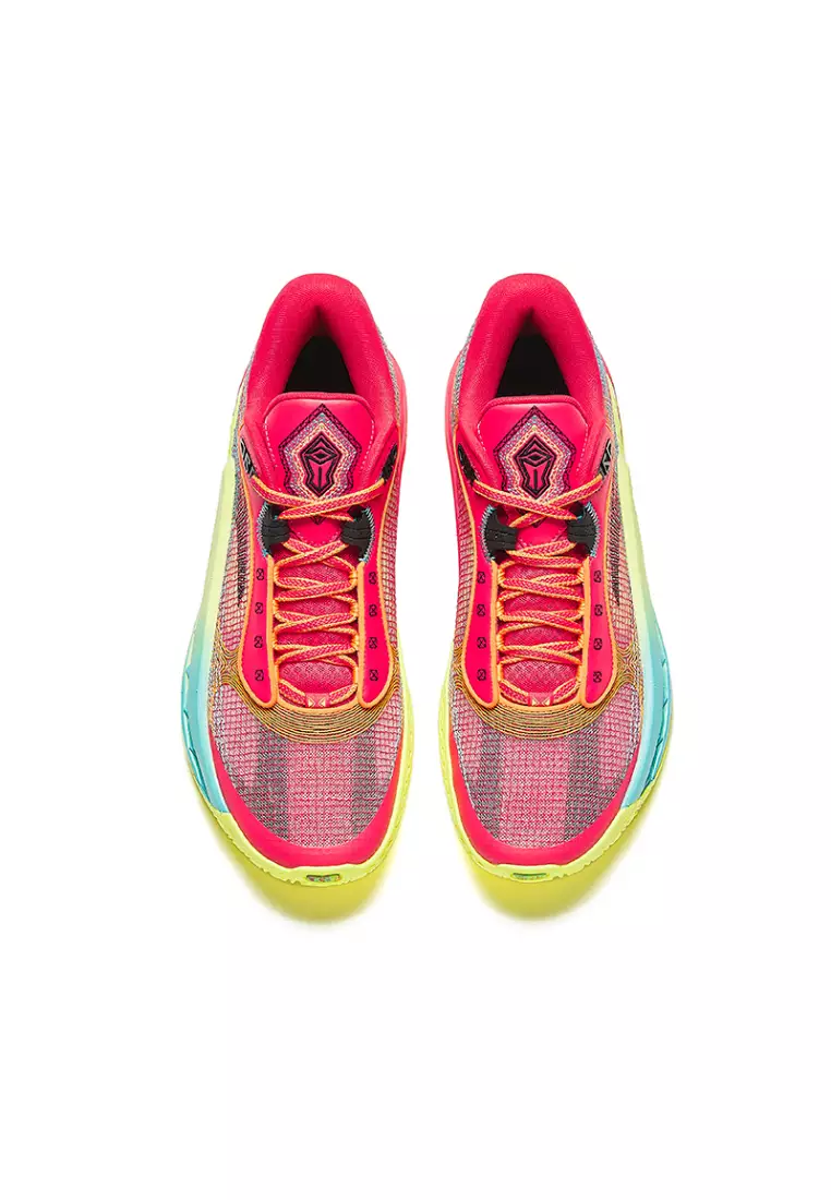 ANTA Men SHOCK WAVE 6 Basketball Shoes -Red/Yellow/Blue