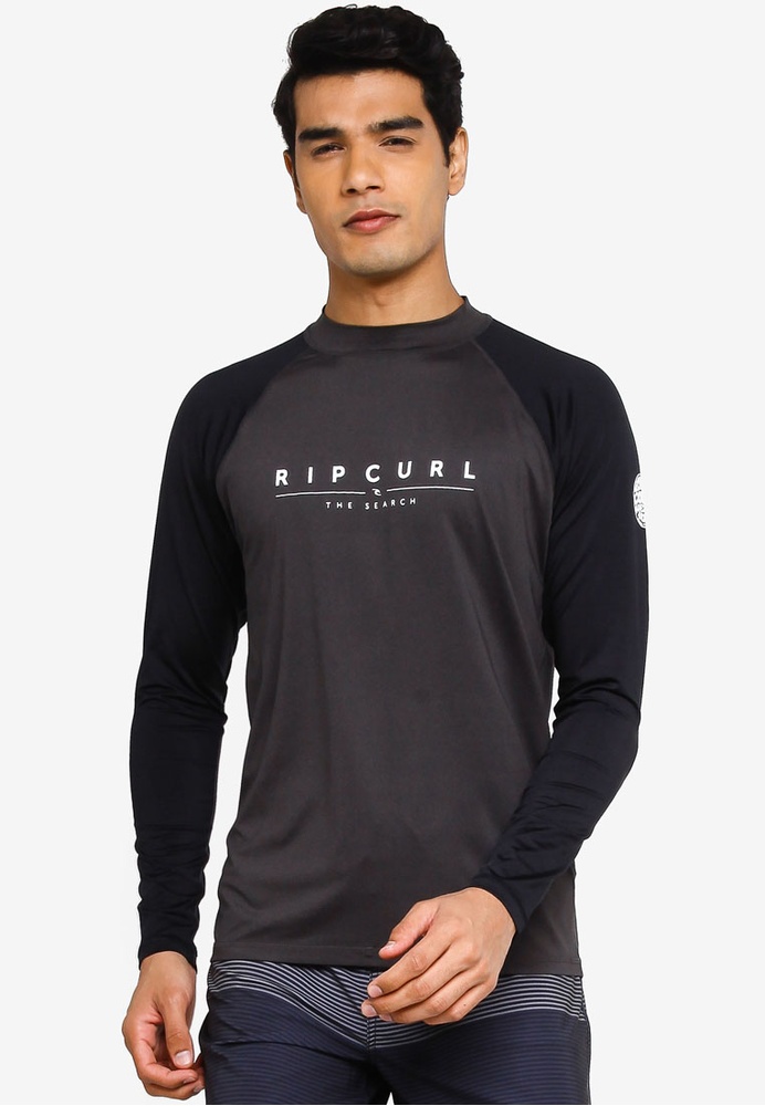 Buy Rip Curl Shockwaves L/Sl Uv Rash Vest Online | ZALORA ...