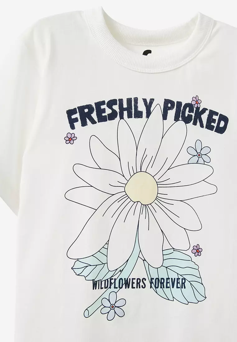 Poppy Oversized Graphic Print Tee