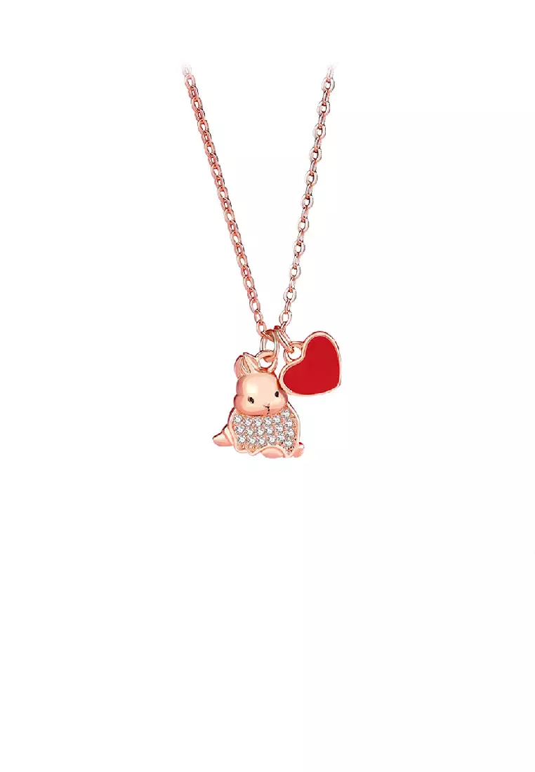 Cute rose gold deals necklaces