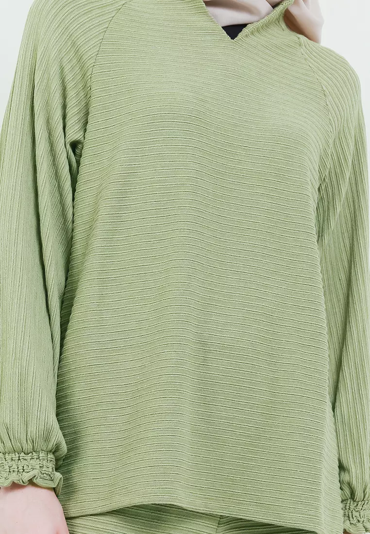 MFMW Liera Blouse Atasan Hijau